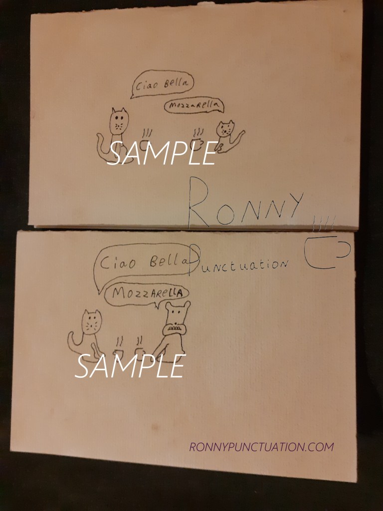 Ciao Bella card Ronny Punctuation