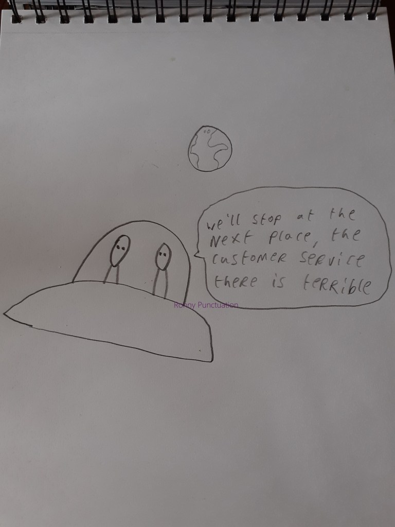 Ronny Punctuation Cartoon