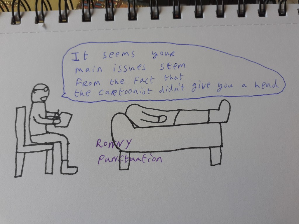 Ronny Punctuation Cartoon