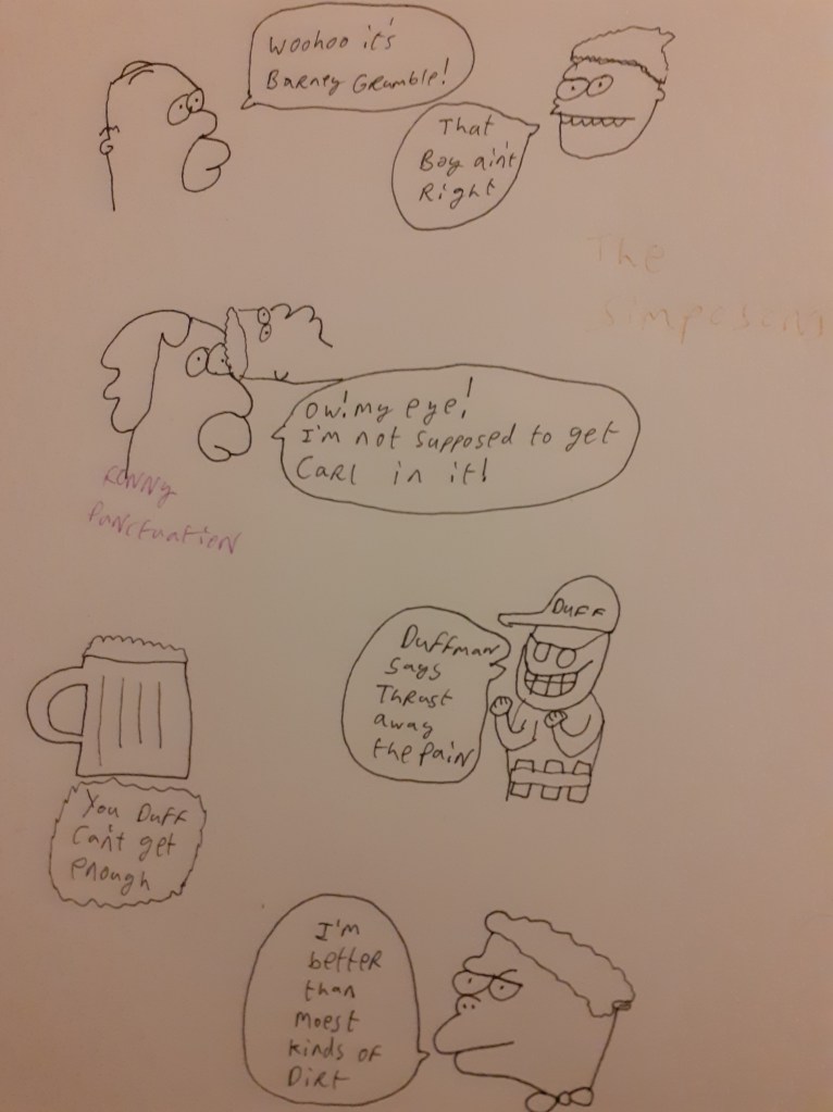 The Simposons Ronny Punctuation