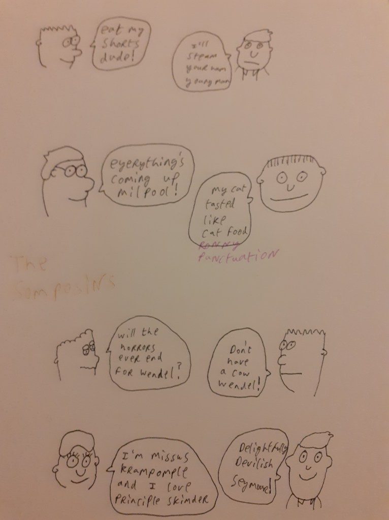 The Simposons Ronny Punctuation