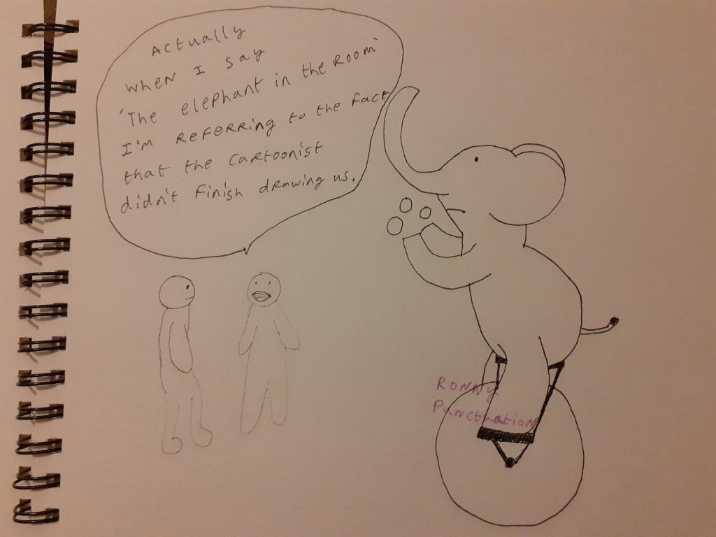 Ronny Punctuation Cartoon