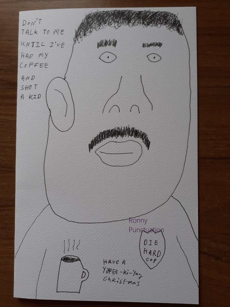 Ronny Punctuation Christmas Cartoon