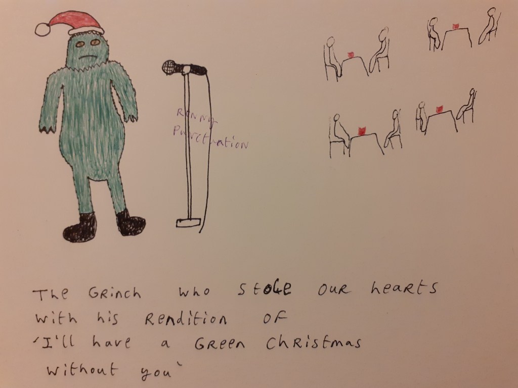 Ronny Punctuation Christmas Cartoon