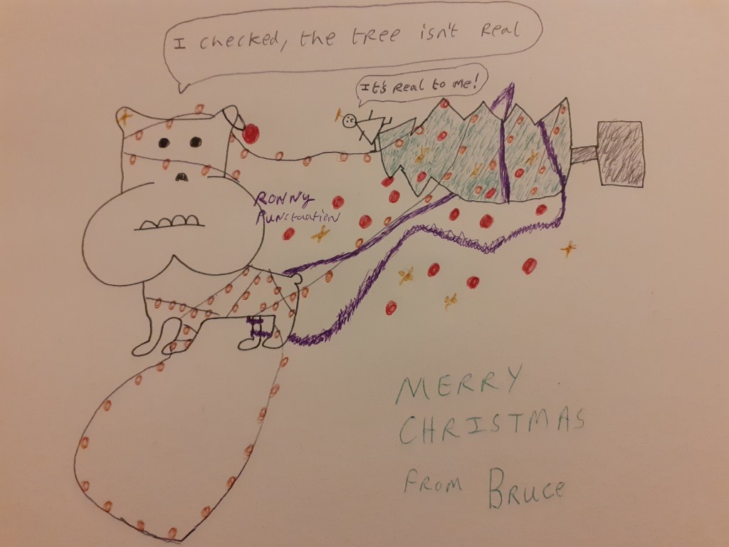 Ronny Punctuation Cartoon Bruce