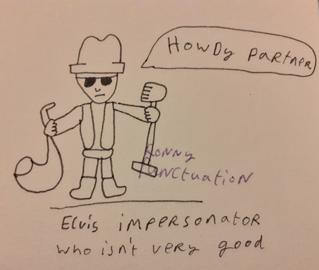 Ronny Punctuation cartoon