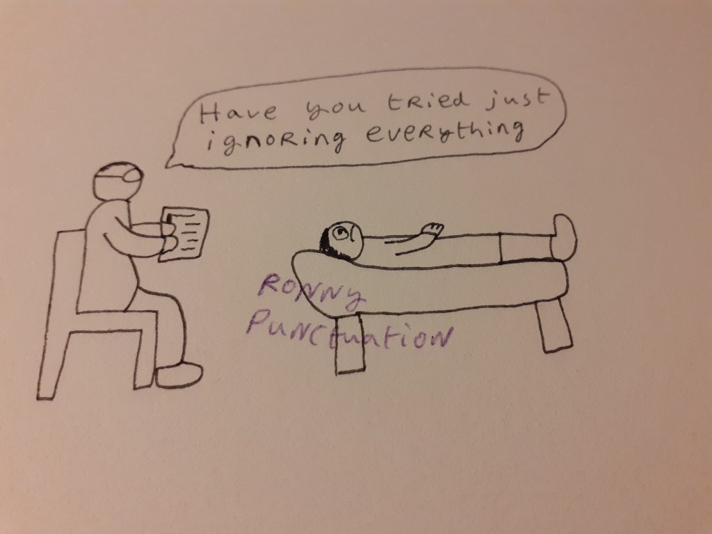 Ronny Punctuation Cartoon