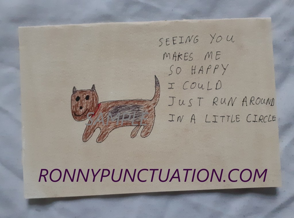 dog greeting card