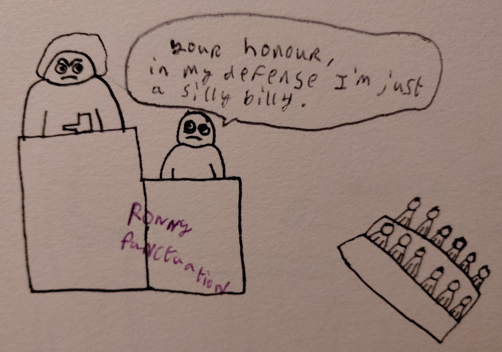 Ronny Punctuation Cartoon